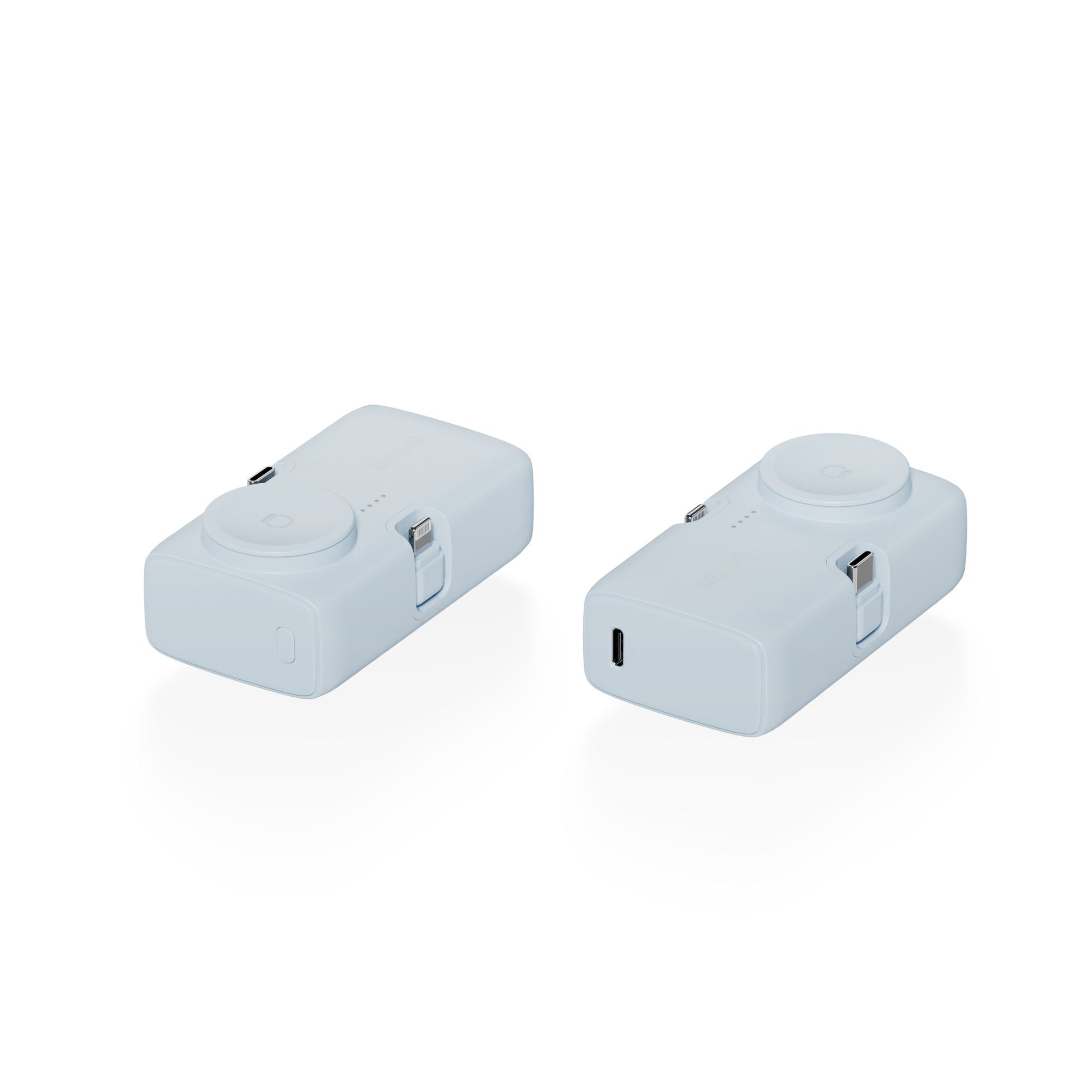 Bazic GoPower Koda, 2in1 5000MAH Foldable Usb-C / Lightning Pin Powerbank with Apple Watch Charger