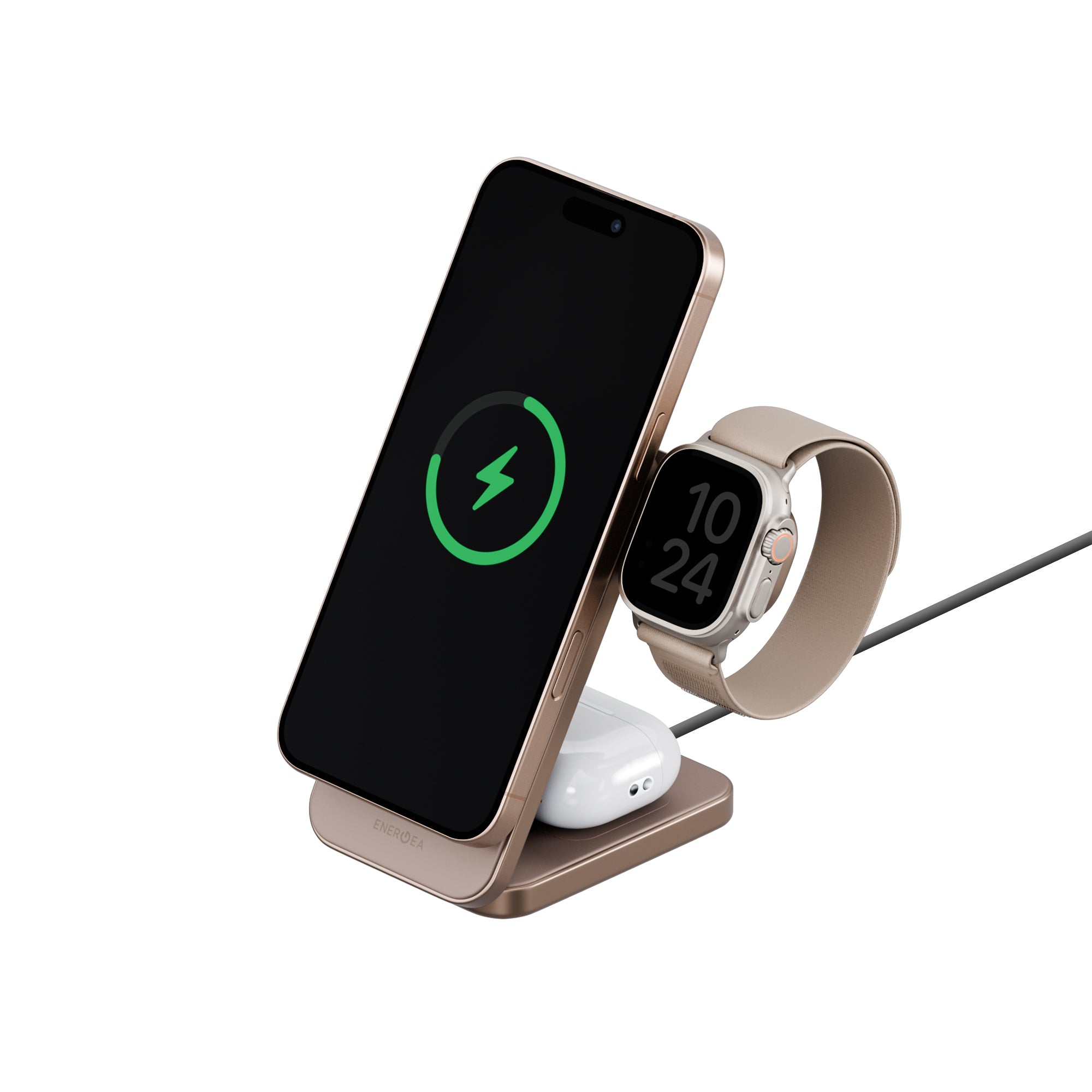 Energea MagTrio Plus, 3in1 Foldable QI2 Magnetic Fast Wireless Charger