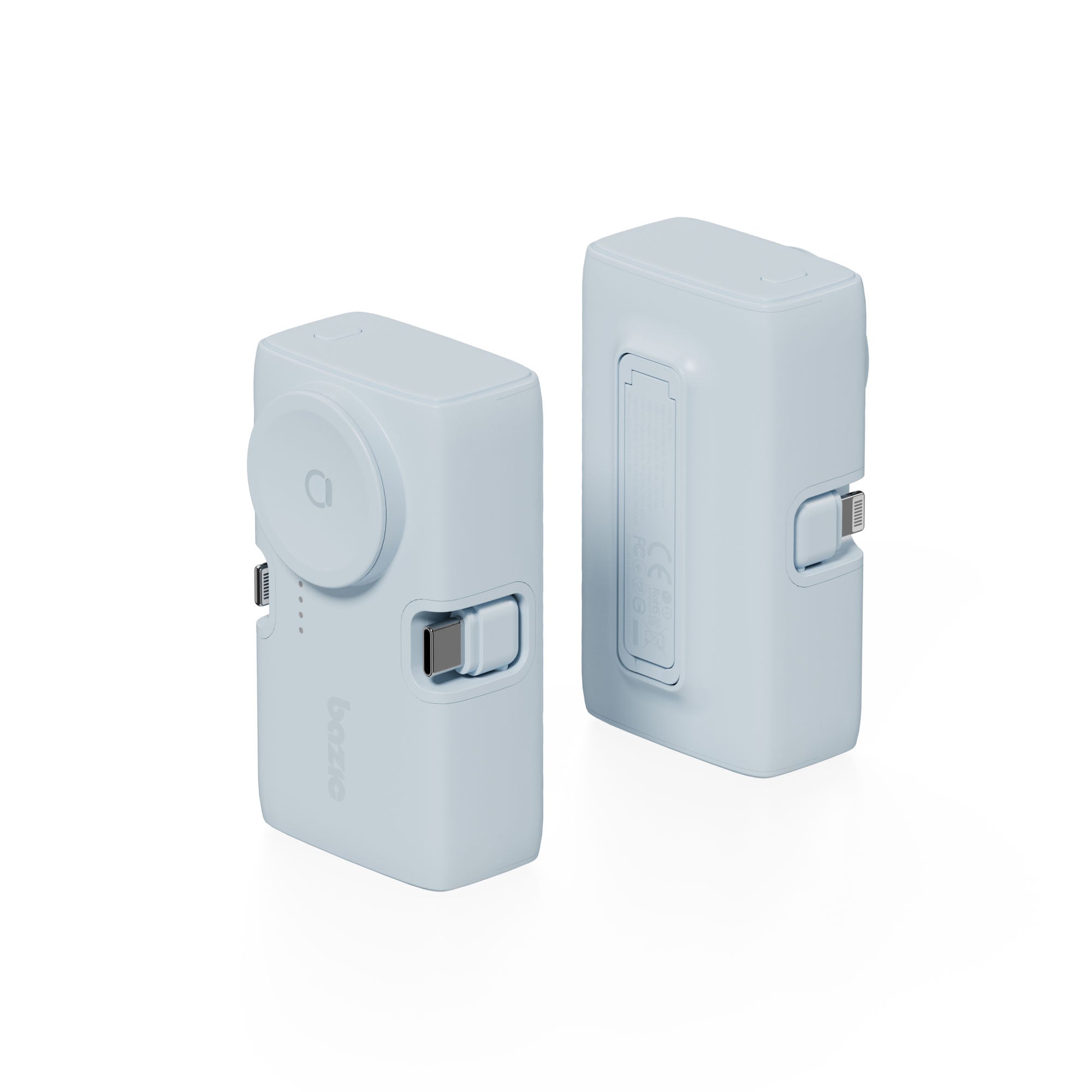 Bazic GoPower Koda, 2in1 5000MAH Foldable Usb-C / Lightning Pin Powerbank with Apple Watch Charger
