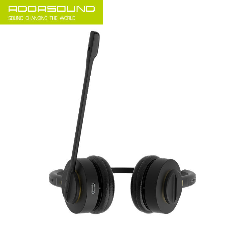 Addasound Inspire16 Binaural Wireless Headset Professional Wireless Headset for Office and Work from Home