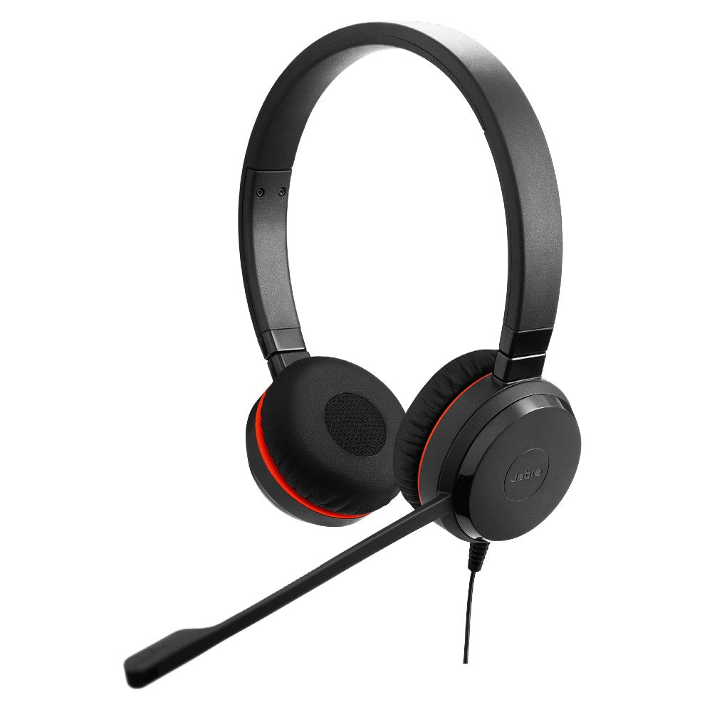 Jabra Evolve 20 SE USB-C Stereo Wired Headset Leatherette Cushion
