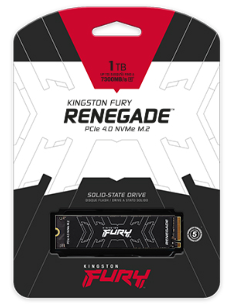 Kingston Fury Renegade 500GB/1TB/2TB/4TB Heatsink/Heat Spreader PCle 4.0 NVMe M.2 Internal SSD Solid State Drive