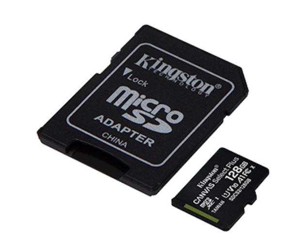 Kingston Canvas Select Plus SD Card MicroSDHC MicroSDXC MicroSD Card with Android A1 Performance Class