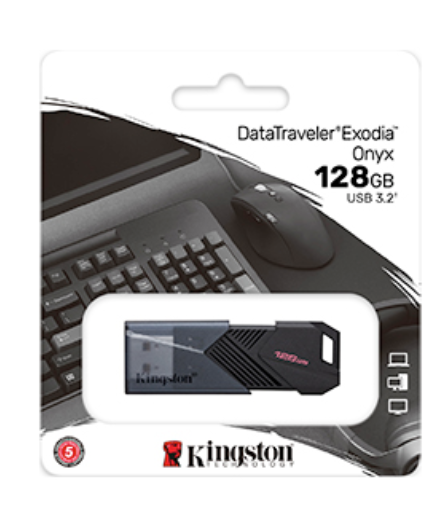 Kingston DataTraveler Exodia Onyx 64GB/128GB/256GB USB 3.2 Gen 1 Series USB Flash Drive