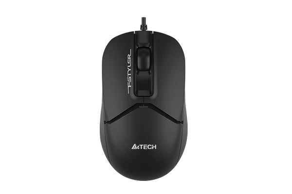 A4Tech FM12 1200 DPI Optical Wired Mouse Black