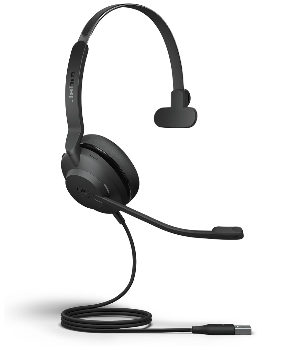 Jabra Evolve2 30 MS SE Mono USB-A or USB-C/A Passive Noise Cancelling Wired Headsets