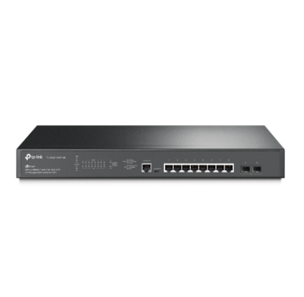 TP-Link TL-SG3210XHP-M2 JetStream 8-Port 2.5GBASE-T and 2-Port 10GE SFP+ L2+ Managed Switch with 8-Port PoE+