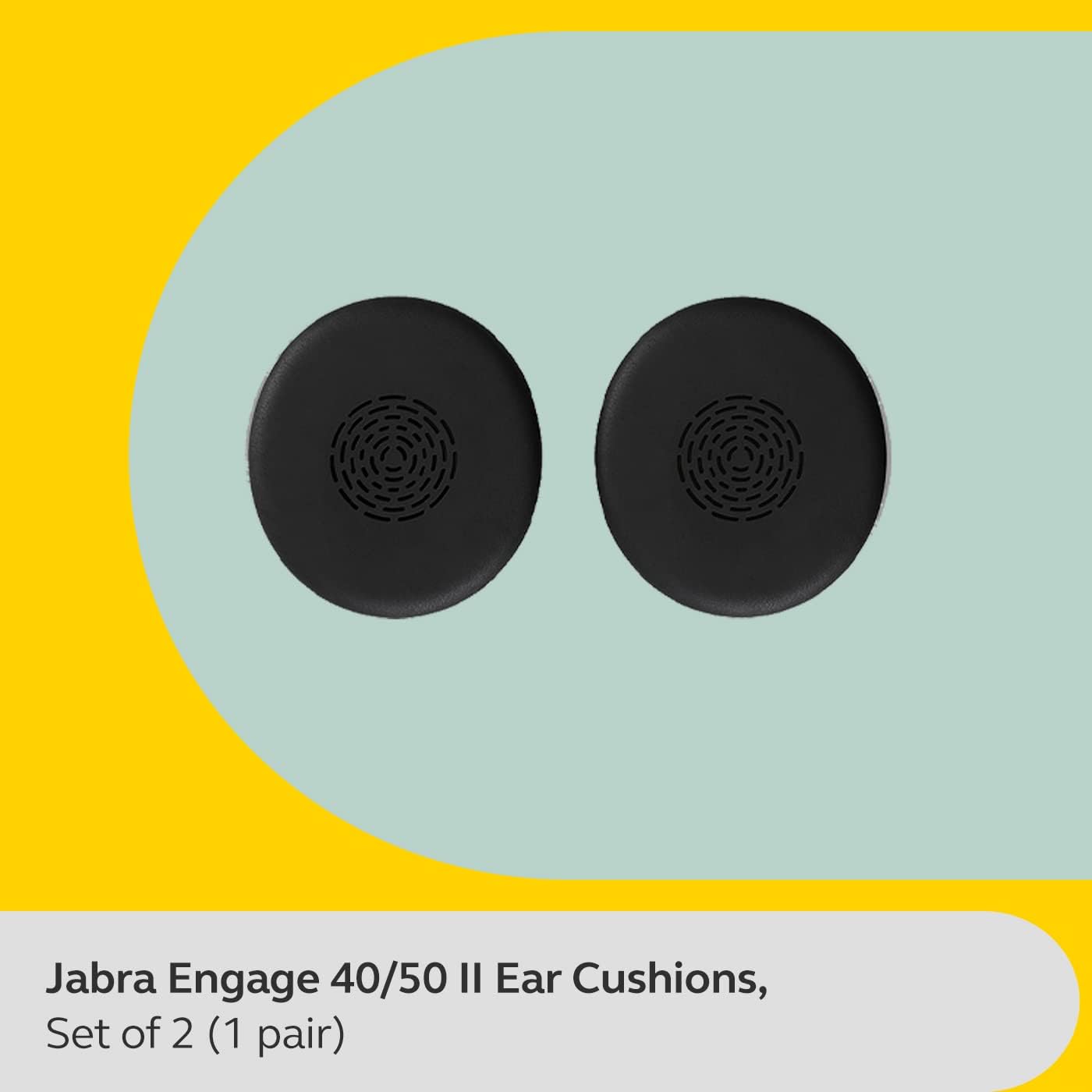 Jabra Engage 40/50II Ear Pads - 1 Pair Replacement Ear Cushions - Black