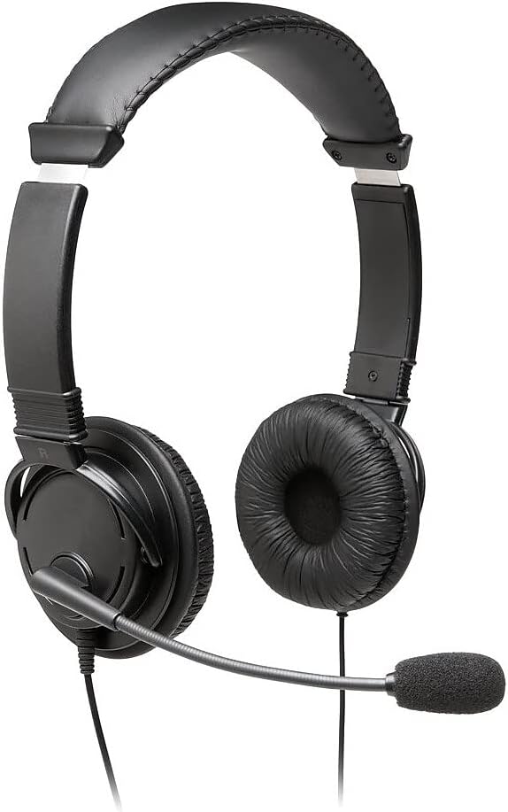 Kensington Hi-Fi Headphones with Microphone (K97603WW), Black, Universal