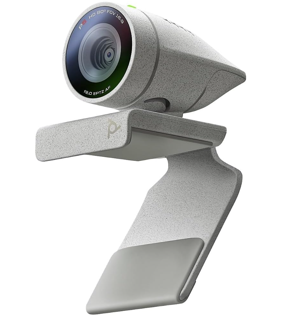 Poly Studio P5 Professional Webcam 1080p HD Laptop Camera for Video Conference & Distance Learning - Monitor & Tripod Mount - Privacy Shutter-Works w/Teams (Certified), Zoom(Certified)
