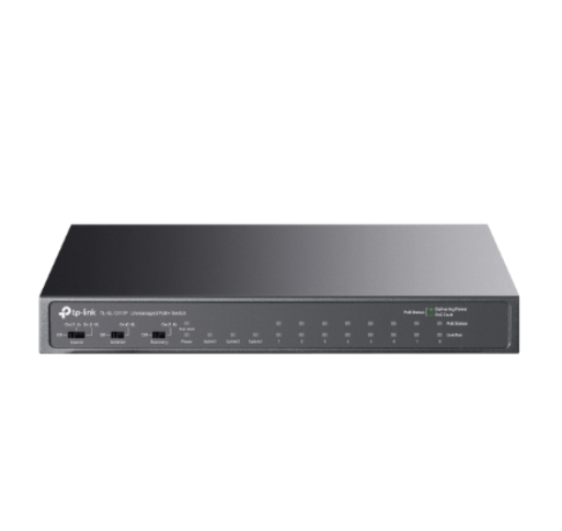 TP-Link TL-SL1311P 8-Port 10/100Mbps + 3-Port Gigabit Desktop Switch with 8-Port PoE+