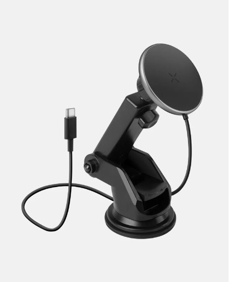Energea Magdrive Magsafe Compatible Aluminum Car Charger (Desktop/Airvent)
