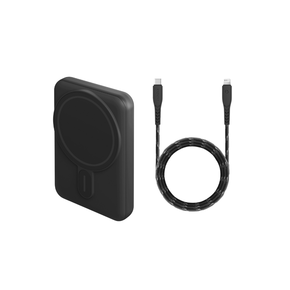Energea MagPac Mini + NyloFlex USB-C to Lightning Cable