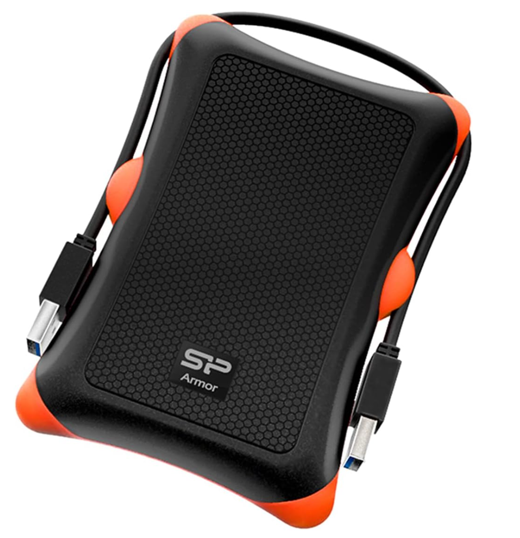 Silicon Power 1TB Rugged Portable External Hard Drive Armor A30, Shockproof USB 3.0 for PC, Mac, Xbox and PS4, Black