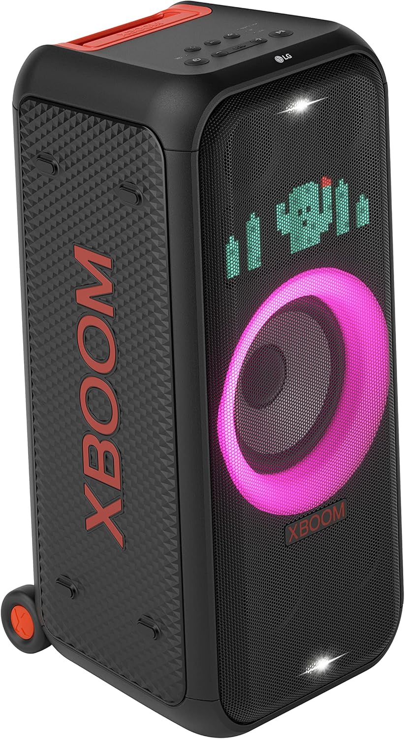 LG XBOOM XL7 Portable Tower Speaker with 250W of Power and Pixel LED Lighting with up to 20 Hrs of B