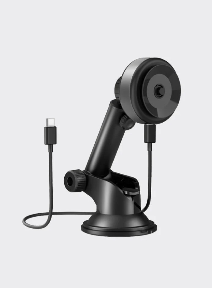 Energea Airlock, Vacuum Phone Mount with 15W Wireless Charging
