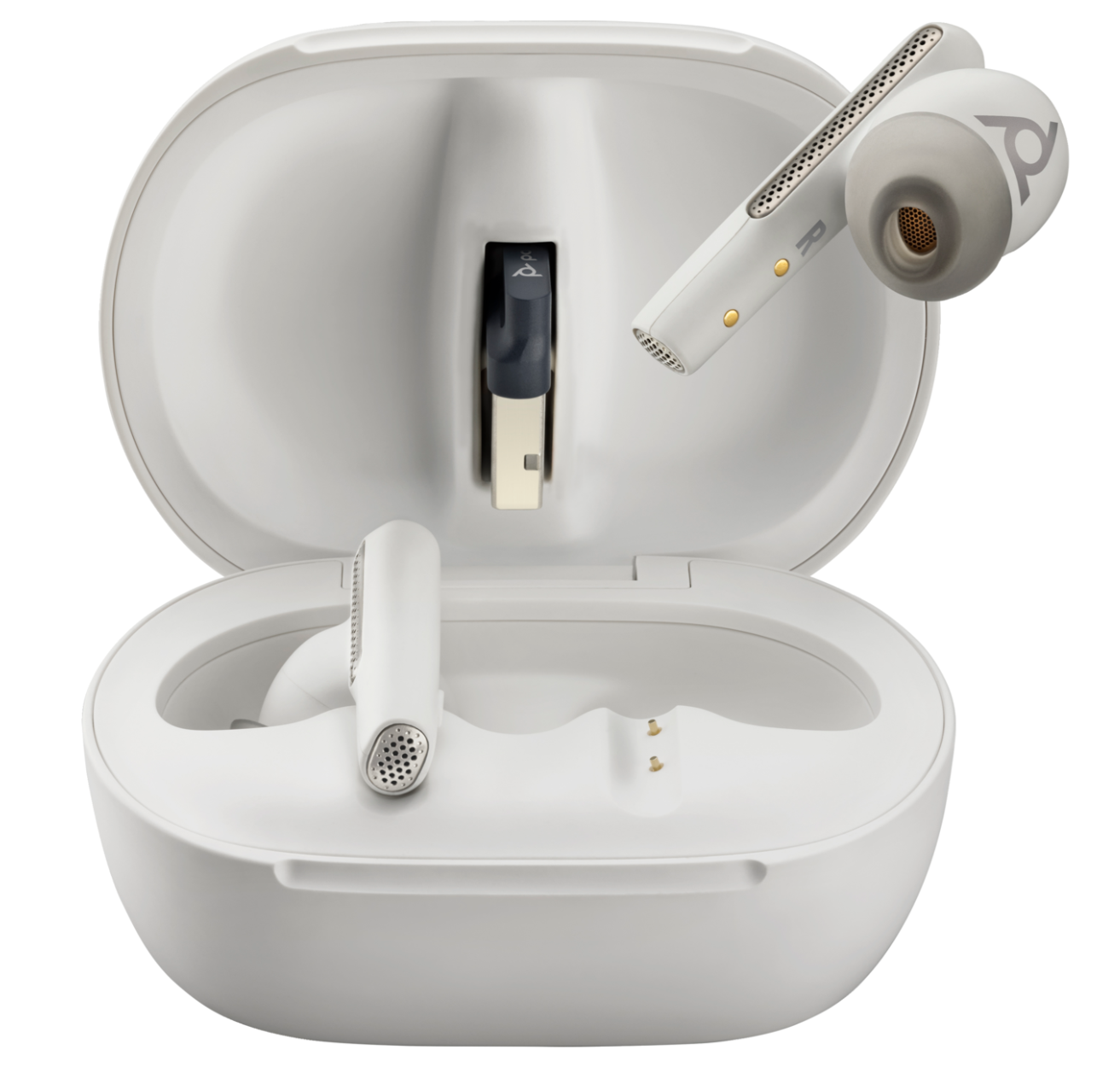 Poly Voyager Free 60+ UC True Wireless Earbuds (Plantronics) – Noise-Canceling Mics for Clear Calls – ANC – Smart Charge Case w/Touch Controls