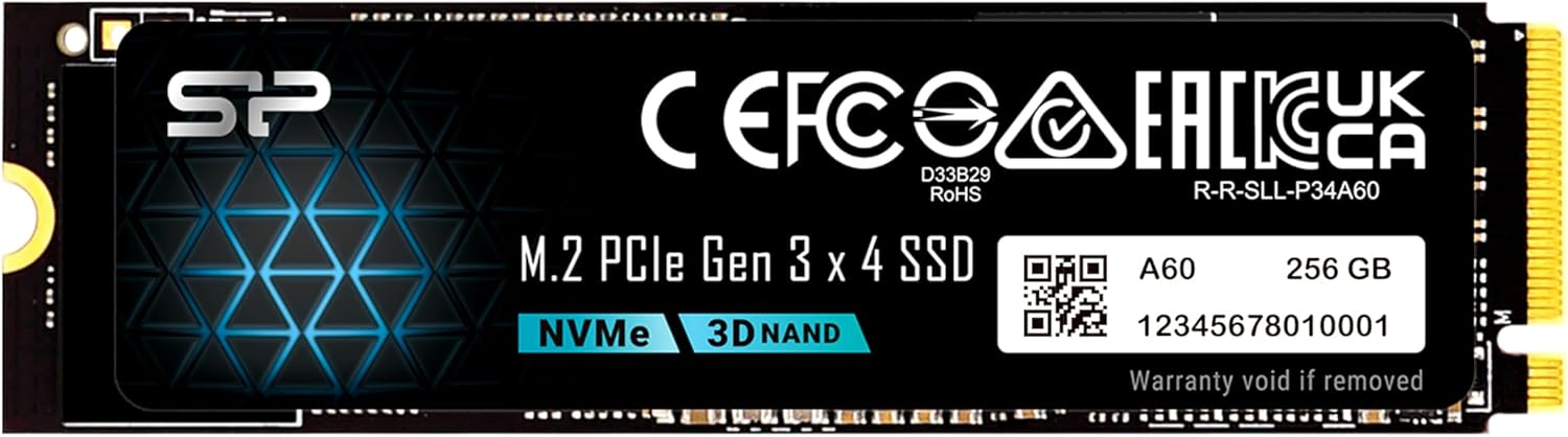 Silicon Power 256GB/512GB- NVMe M.2 PCIe Gen3x4 2280 TLC RW