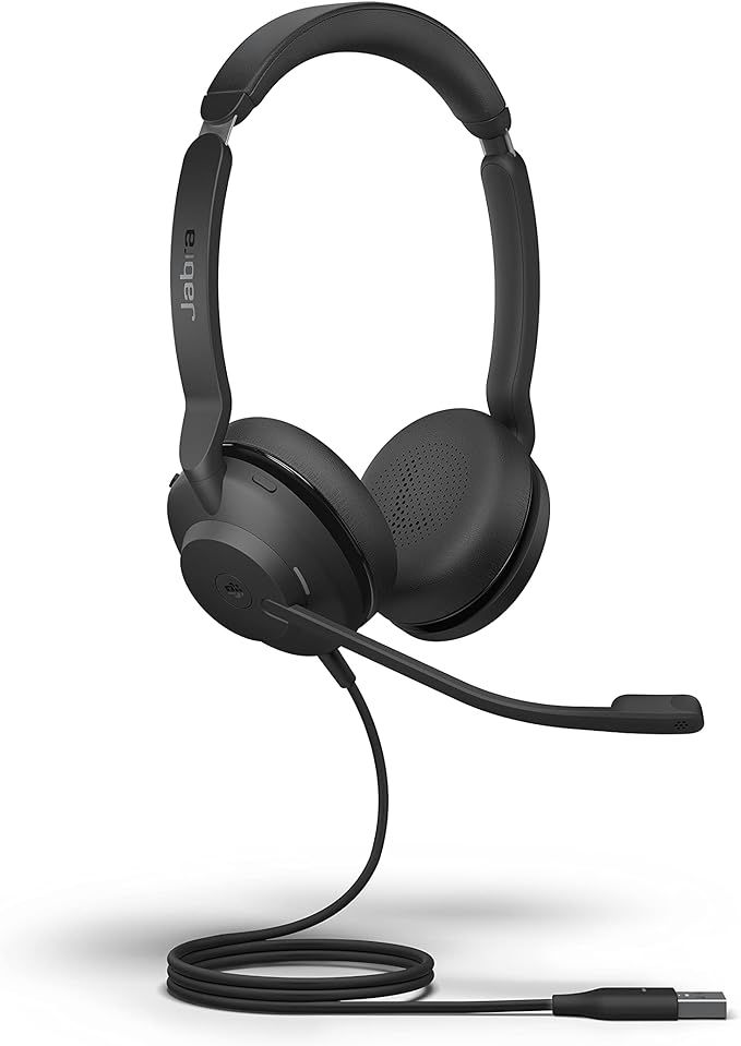 Jabra Evolve2 30 SE MS USB-C/A Stereo Wired Headsets Passive Noise Cancelling Headphones