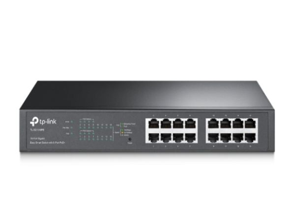 TP-Link TL-SG1016PE 16-Port Gigabit Easy Smart PoE Switch with 8-Port PoE+