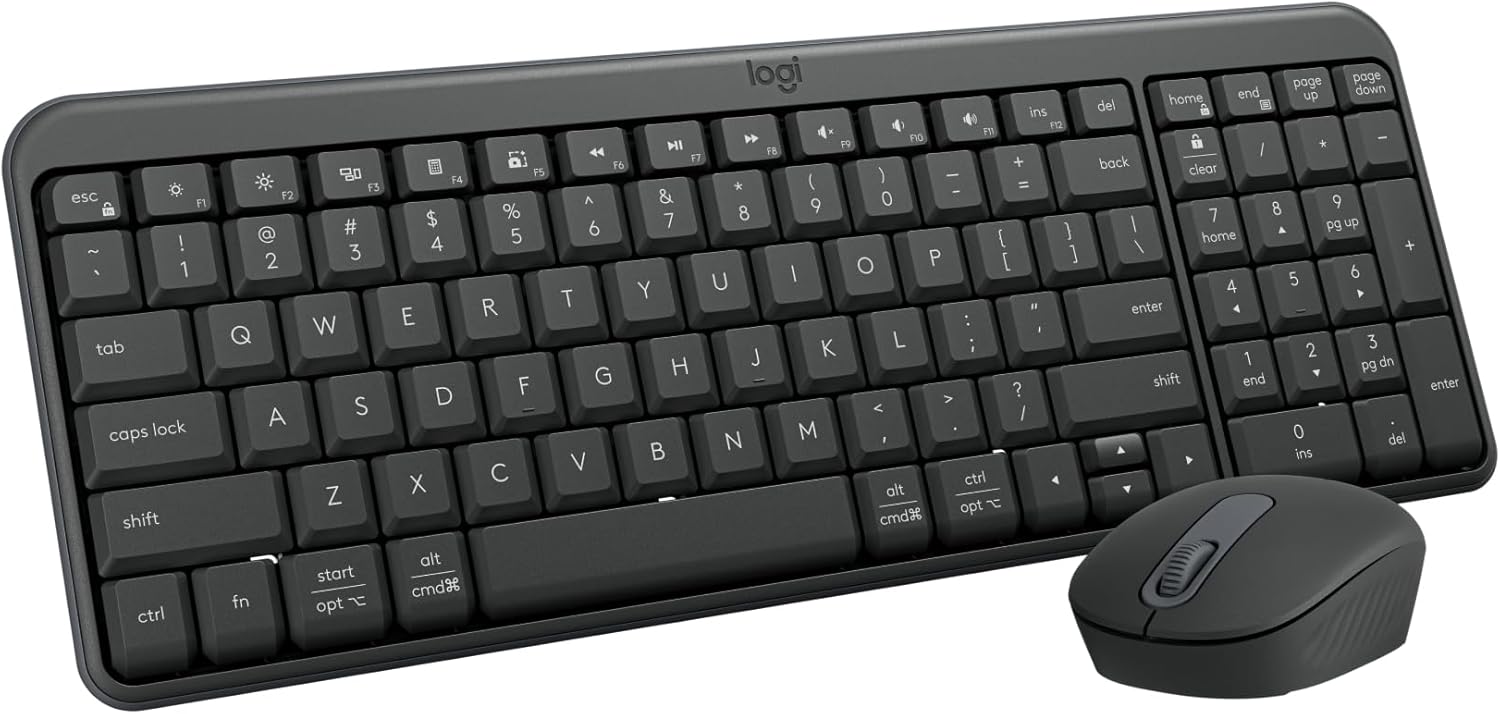 Logitech MK250 Wireless Keyboard and Mouse Combo Offwh