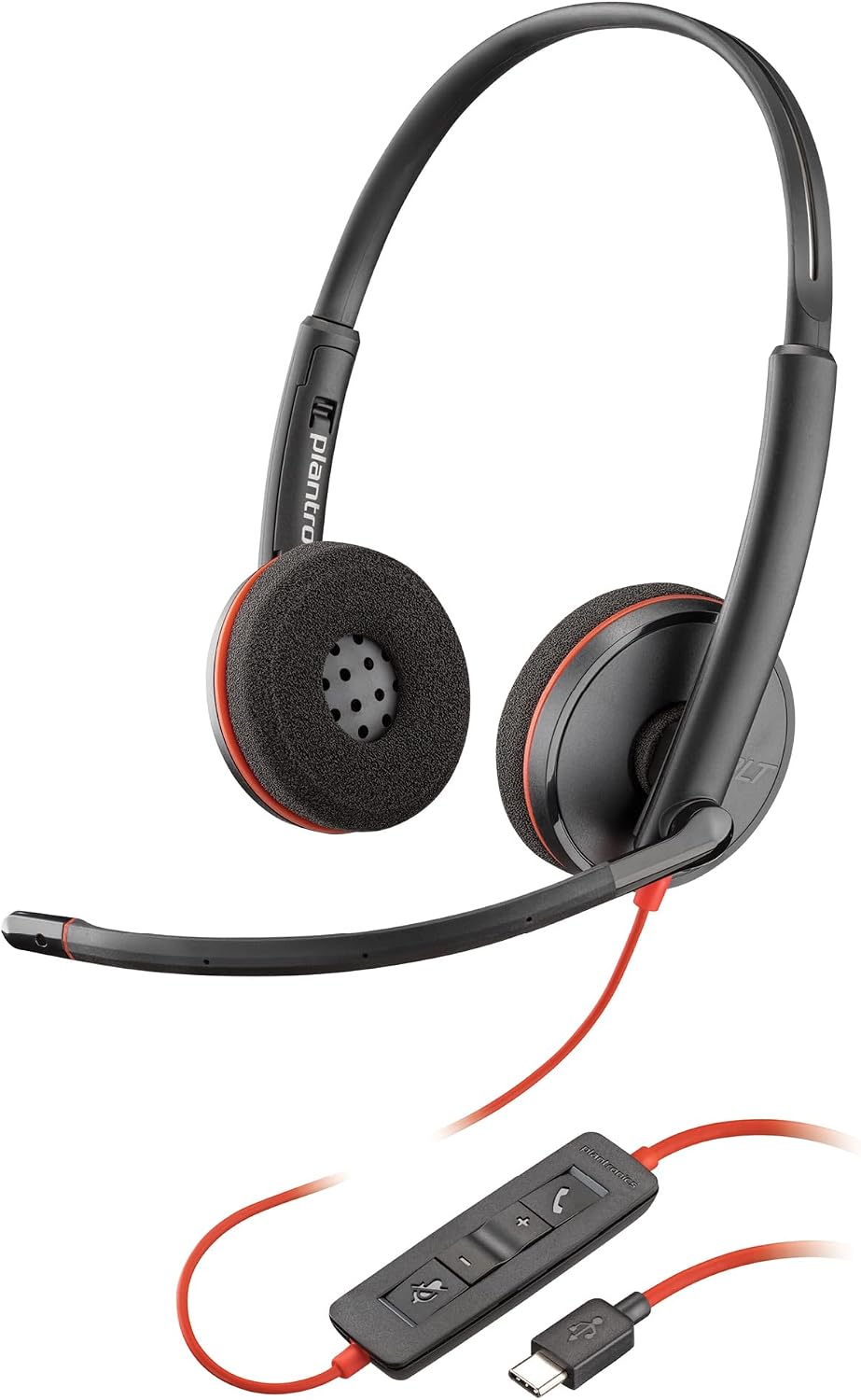 HP Poly Blackwire 3220 USB-C/A Adapter Stereo Headset