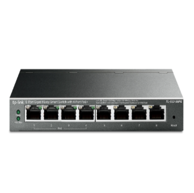 TP-Link TL-SG108PE 8-Port Gigabit Easy Smart Switch with 4-Port PoE+