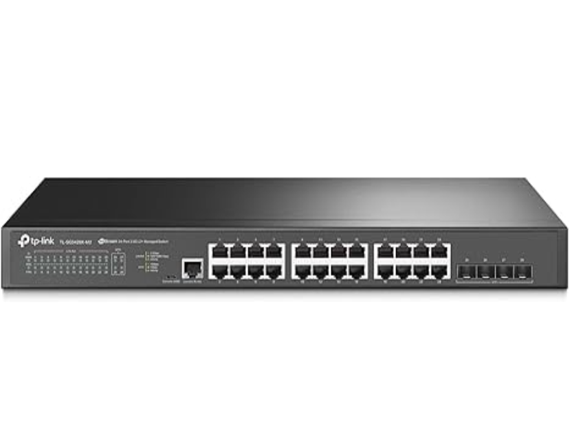 TP-Link TL-SG3428X-M2 JetStream 24-Port 2.5GBASE-T L2+ Managed Switch with 4 10GE SFP+ Slots