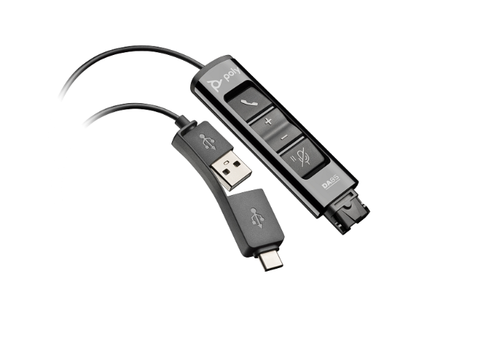 Poly Plantronics DA85 USB-A/USB-C Quick Disconnect (QD) digital adapter (Plantronics)