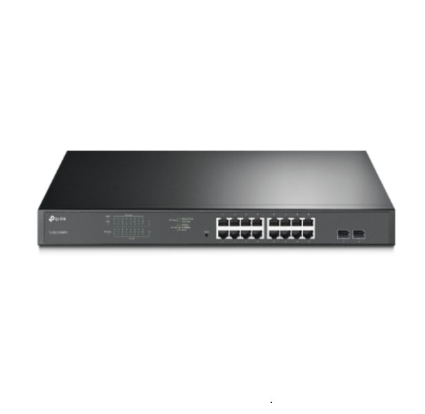 TP-Link TL-SG1218MPE JetStream 16-Port Gigabit Easy Smart PoE+ Switch with 2 SFP Slots