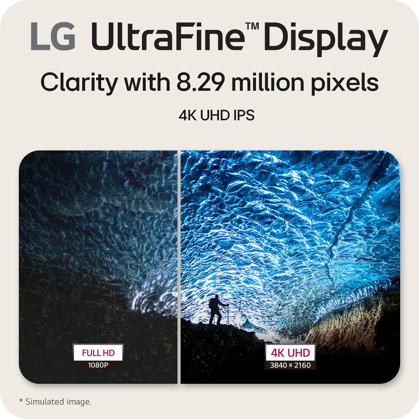 LG 27U711B-B 27" UltraFine PC Monitor | 3840 x 2160 Resolution | DCI-P3 90% (CIE 1976) | 60Hz