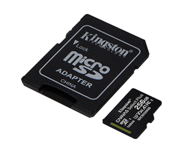 Kingston Canvas Select Plus SD Card MicroSDHC MicroSDXC MicroSD Card with Android A1 Performance Class