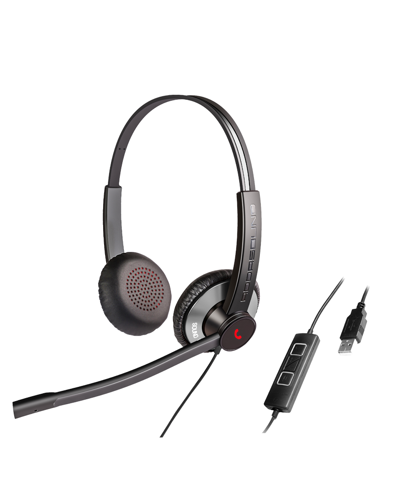 Addasound Epic 512 Binaural Headset with Double Microphone Noise Canceling for Extreme Noisy Working Environments