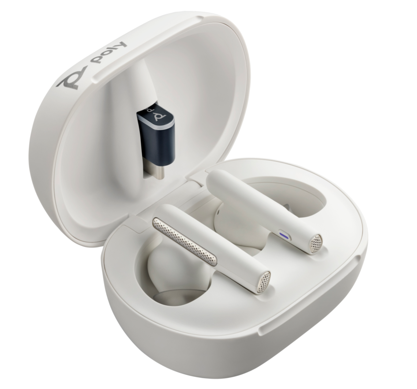 Poly Voyager Free 60+ UC True Wireless Earbuds (Plantronics) – Noise-Canceling Mics for Clear Calls – ANC – Smart Charge Case w/Touch Controls