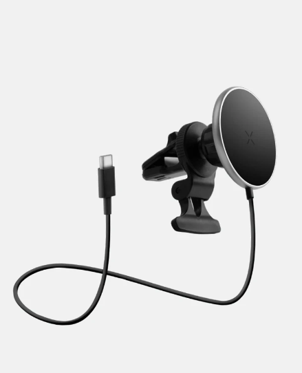 Energea Magdrive Magsafe Compatible Aluminum Car Charger (Desktop/Airvent)