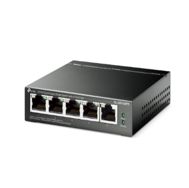 TP-Link TL-SG105PE 5-Port Gigabit Easy Smart Switch with 4-Port PoE+