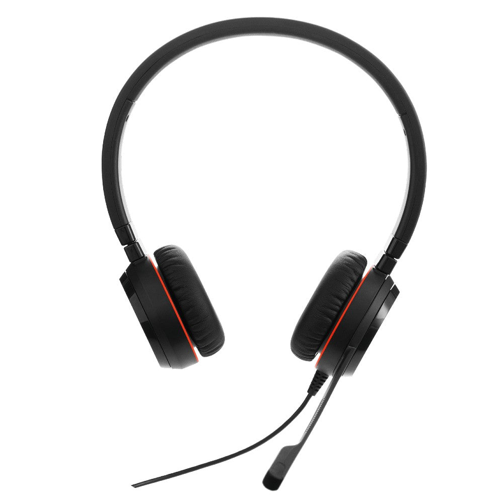 Jabra Evolve 20 SE USB-C Stereo Wired Headset Leatherette Cushion
