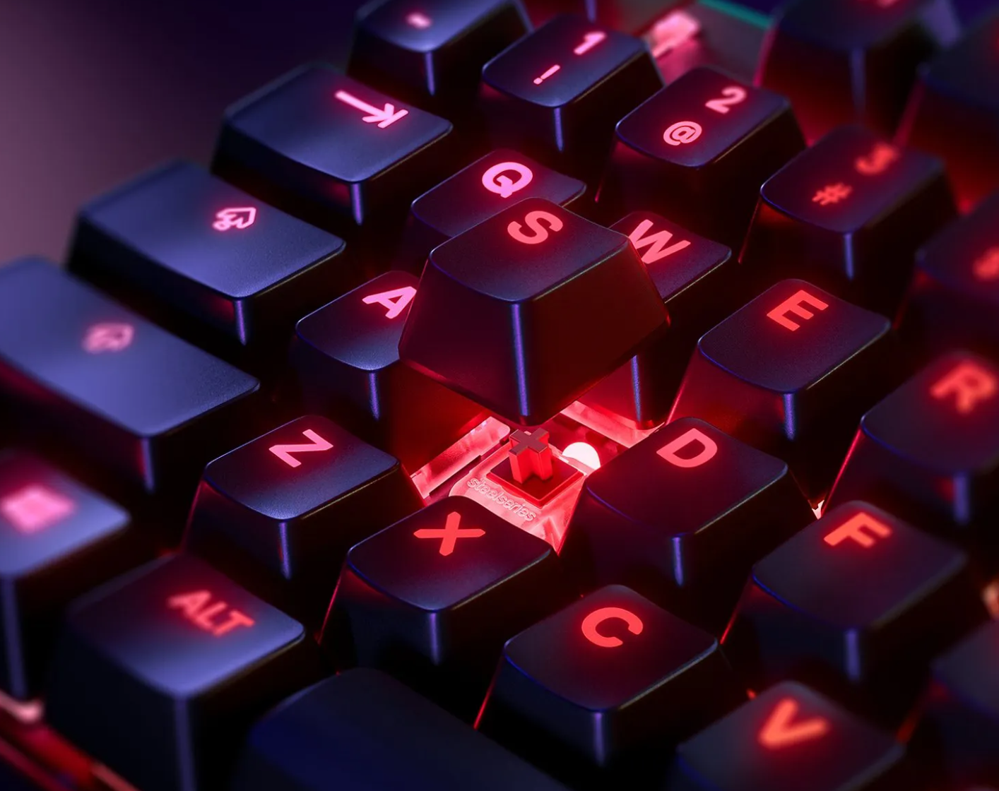 SteelSeries Apex 7 TKL Compact Mechanical Gaming Keyboard-Red Linear-OLED-RGB Backlit (64646)