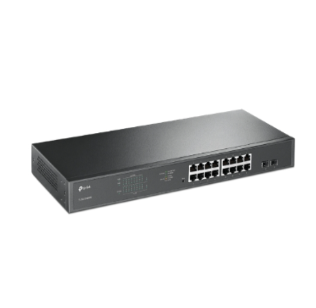 TP-Link TL-SG1218MPE JetStream 16-Port Gigabit Easy Smart PoE+ Switch with 2 SFP Slots
