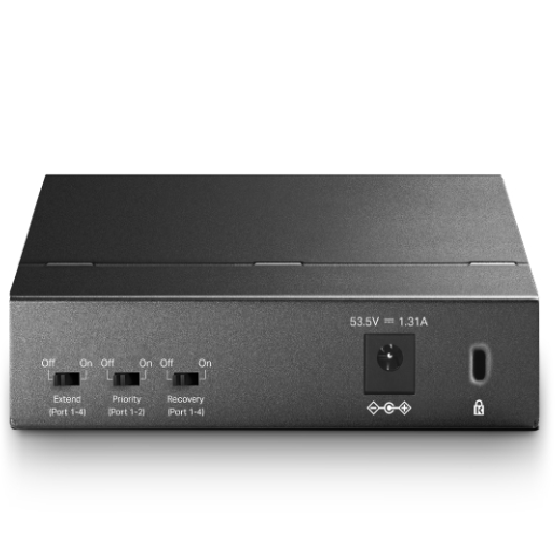 TP-Link TL-SF1005P 5-Port 10/100Mbps Desktop Switch with 4-Port PoE+