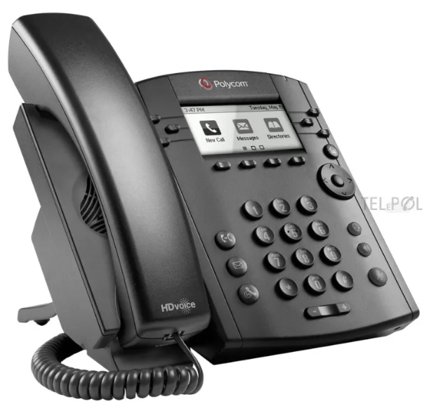 Polycom VVX 311 Corded Business Media Phone System - 6 Line PoE - 2200-48350-025 - AC Adapter (Not Included)