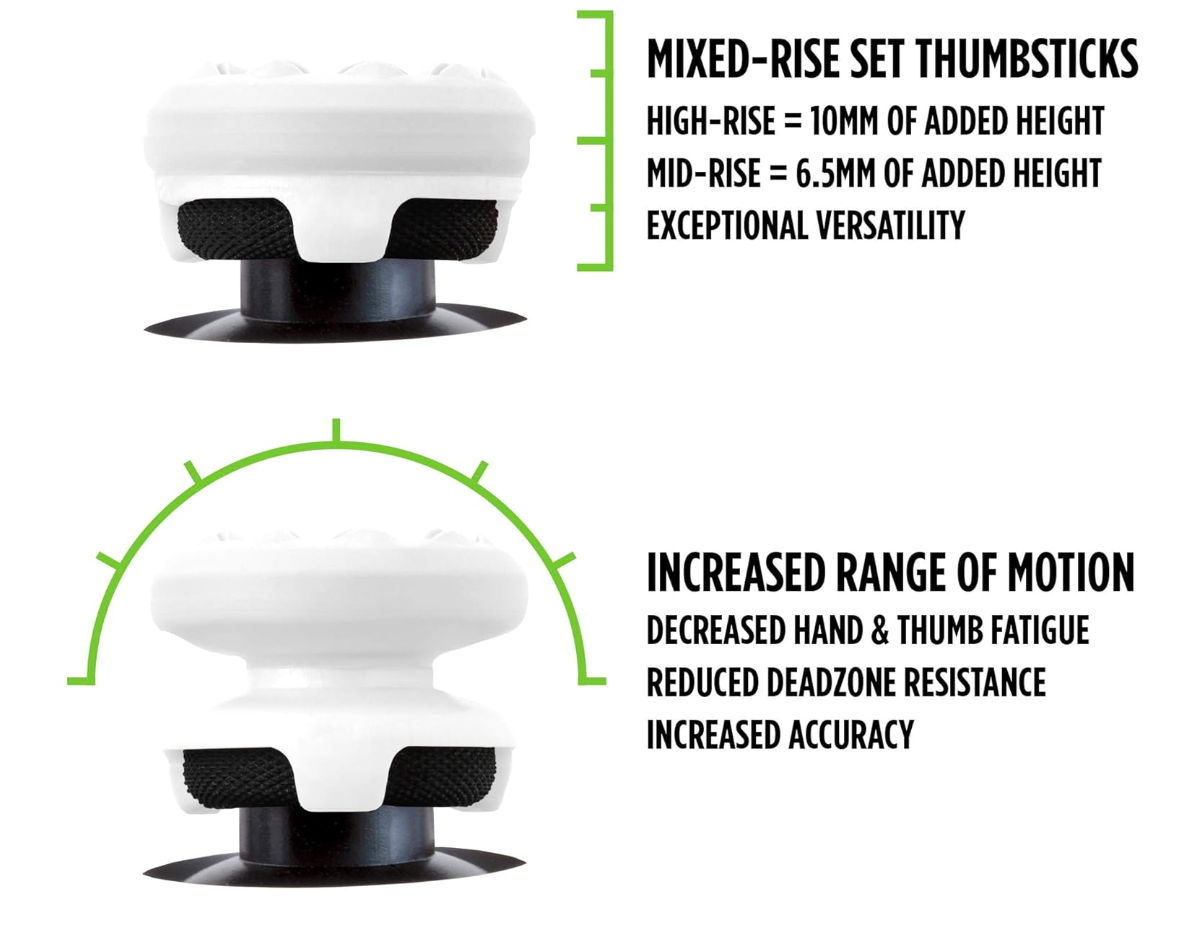 KontrolFreek FPS Freek Galaxy White Thumbstick for Playstation PS4 and PS5