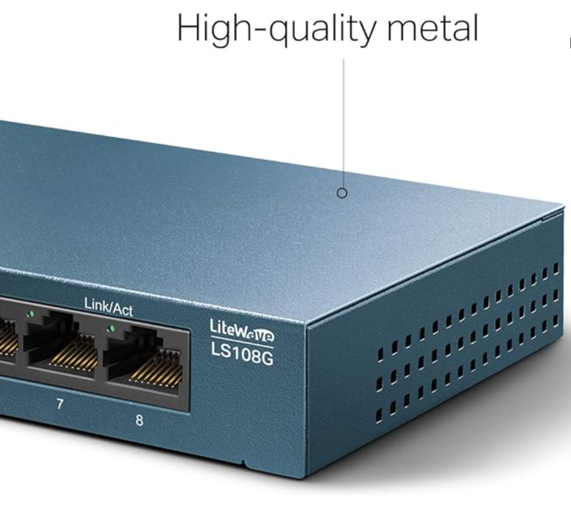 TP-Link LS108G 8-Port Desktop/Wallmount Gigabit Ethernet Switch