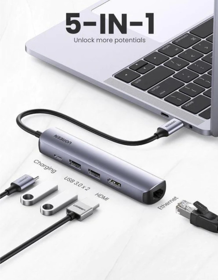 Ugreen USB-C Multifunction Docking  Station 5 in 1