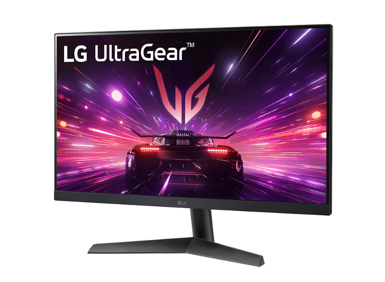 LG 24GS60F-B UltraGear 23.8" Gaming Monitor for PC Gaming, Home Gaming, Full HD (1920 x 1080), Anti-Glare, 180Hz, IPS 1ms (GTG), FreeSync™ Technology, G-Sync Compatible, HDR10, DisplayPort, HDMI, Tilt
