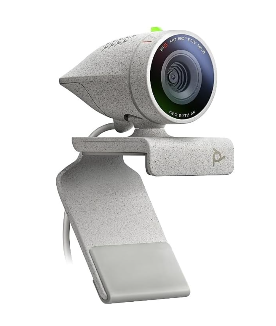 Poly Studio P5 Professional Webcam 1080p HD Laptop Camera for Video Conference & Distance Learning - Monitor & Tripod Mount - Privacy Shutter-Works w/Teams (Certified), Zoom(Certified)