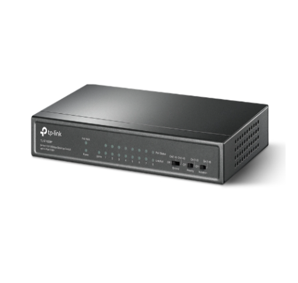 TP-Link TL-SF1009P 9-Port 10/100Mbps Desktop Switch with 8-Port PoE+