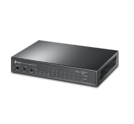 TP-Link TL-SL1311MP 8-Port 10/100Mbps + 3-Port Gigabit Desktop Switch with 8-Port PoE+