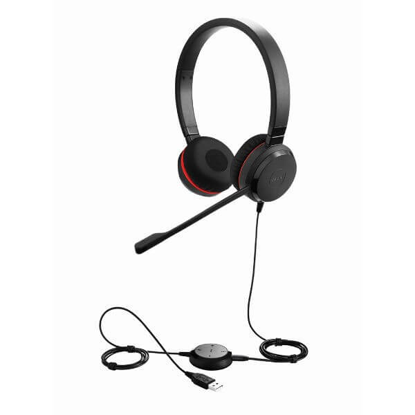 Jabra Evolve 30 II UC USB-C/A or USB-A Stereo Wired Headset/Music Headphones