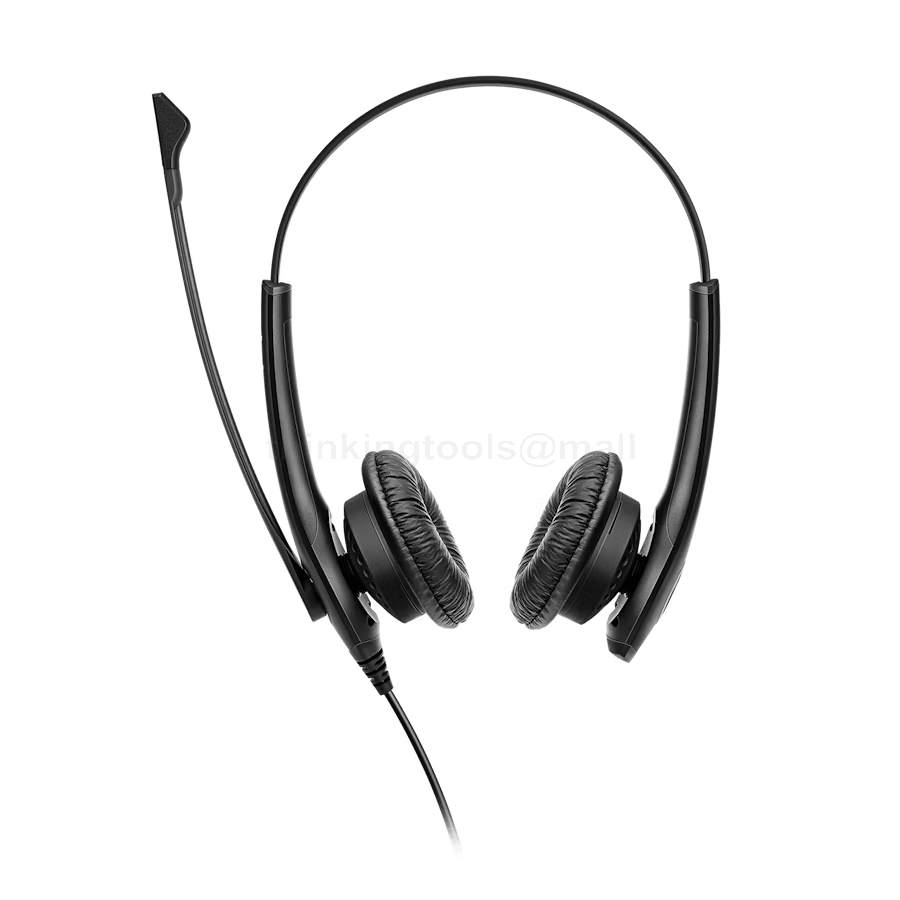 Jabra Biz 1100 EDU Stereo Headphones with Microphone for Students - Noise Cancelling and Hearing Protection Headset, Faux Leather Ear Cushions and 3.5 mm Jack